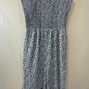 Indie Smocked Bodice Wide Leg Floral Jumpsuit